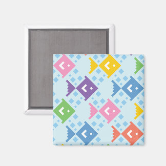 Kleurrijke oceaan vis patroon magneet