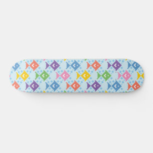 Kleurrijke oceaan vis patroon persoonlijk skateboard