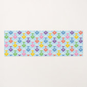 Kleurrijke oceaan vis patroon yogamat (Achterkant (horizontaal))