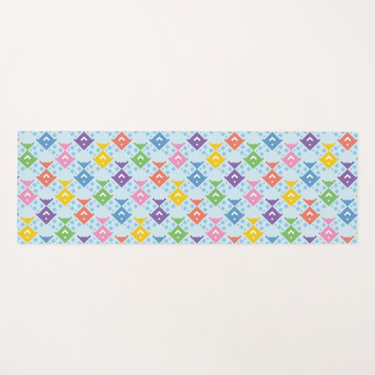 Kleurrijke oceaan vis patroon yogamat (Voorkant (horizontaal))