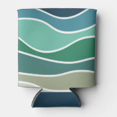 Kleurrijke oceaangolven blikjeskoeler (Voorkant)