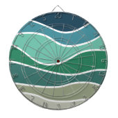Kleurrijke oceaangolven dartbord (Voorkant)