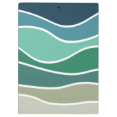 Kleurrijke oceaangolven klembord (Achterkant)