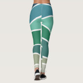 Kleurrijke oceaangolven leggings (Achterkant)