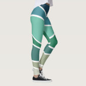 Kleurrijke oceaangolven leggings (Rechts)