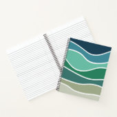 Kleurrijke oceaangolven notitieboek (Binnen)