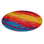 Kleurrijke oceaangolven patronen. Bestel nu Snijplank (Hoek)