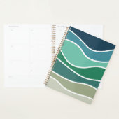 Kleurrijke oceaangolven planner (Display)
