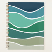 Kleurrijke oceaangolven planner (Voorkant)