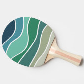 Kleurrijke oceaangolven tafeltennisbatje (Zijkant)