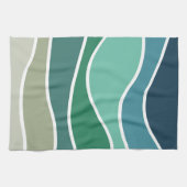 Kleurrijke oceaangolven theedoek (Horizontaal)
