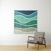 Kleurrijke oceaangolven wandkleed (In situ)
