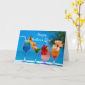 kleurrijke oceaanmoederdag kaart (Gele Bloem)