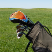 kleurrijke oceaanroze en oranje golfheadcover (Insitu)