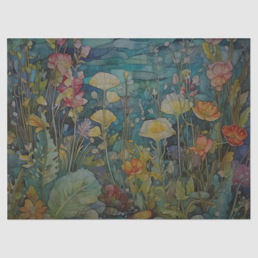 Kleurrijke Ocean Experience Decoupage Tissue Paper Tissuepapier (Voorkant)