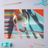 Kleurrijke Ochtendkoffie, Diner ontwerp Tissuepapier (Craft)