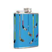 Kleurrijke ockey-sticks heupfles (Rechts)