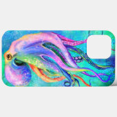 Kleurrijke Octopus iPhone Case (Achterkant (horizontaal))