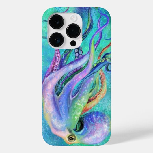 Kleurrijke Octopus iPhone Case (Achterkant)