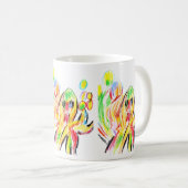 Kleurrijke octopus koffiemok (Voorkant rechts)
