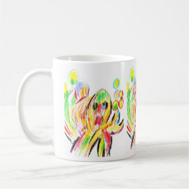 Kleurrijke octopus koffiemok