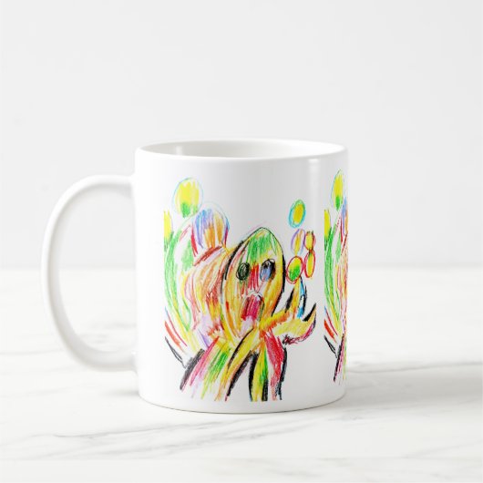 Kleurrijke octopus koffiemok (Links)