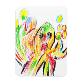 Kleurrijke octopus magneet