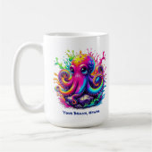 Kleurrijke Octopus Splash Koffiemok (Links)