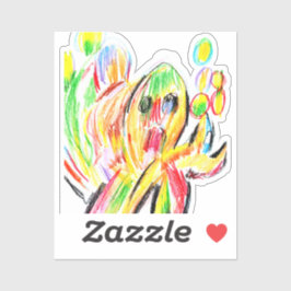 Kleurrijke octopus sticker