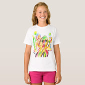 Kleurrijke octopus t-shirt (Voorkant volledig)