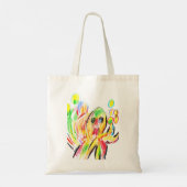 Kleurrijke octopus tote bag (Achterkant)