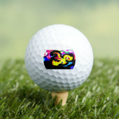 Kleurrijke octopusgolf golfballen (Insitu Shirt)