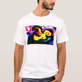 Kleurrijke octopusgolf t-shirt