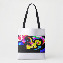 Kleurrijke octopusgolf tote bag