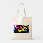 Kleurrijke octopusgolf tote bag (Achterkant)