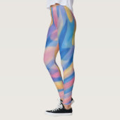 Kleurrijke oefening joggen Leggings (Links)