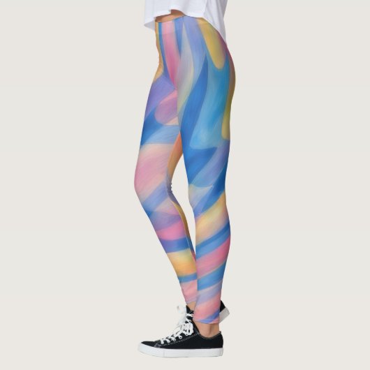 Kleurrijke oefening joggen Leggings (Links)