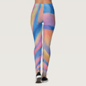 Kleurrijke oefening joggen Leggings (Achterkant)