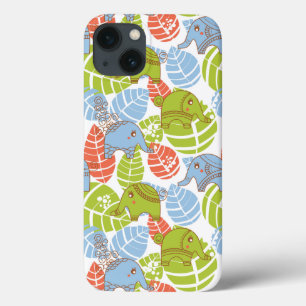 Kleurrijke Oerwoud Elephants Case-Mate iPhone Case