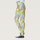 Kleurrijke Oerwoud Elephants Leggings (Links)