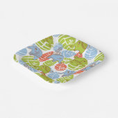 Kleurrijke Oerwoud Elephants Papieren Bordje (Gebogen)