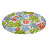 Kleurrijke Oerwoud Elephants Snijplank (Hoek)