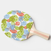 Kleurrijke Oerwoud Elephants Tafeltennisbatje (Zijkant)