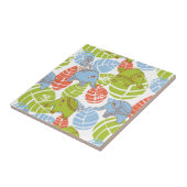 Kleurrijke Oerwoud Elephants Tegeltje (Zijkant)