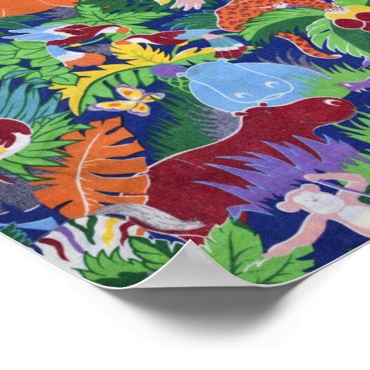 Kleurrijke Oerwouden Poster (Hoek)