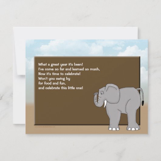 Kleurrijke Oerwouden uitnodiging (Achterkant)