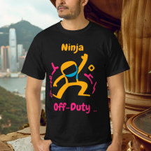 Kleurrijke Off-Duty Ninja Grafische pop art neon s