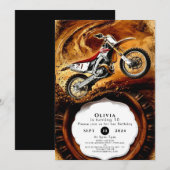 Kleurrijke Off Road Kinderen Motorcycle Birthday Kaart (Voorkant / Achterkant)