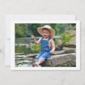 Kleurrijke Ofishally Een Gevist Bobber 1e Verjaard Kaart (Achterkant)