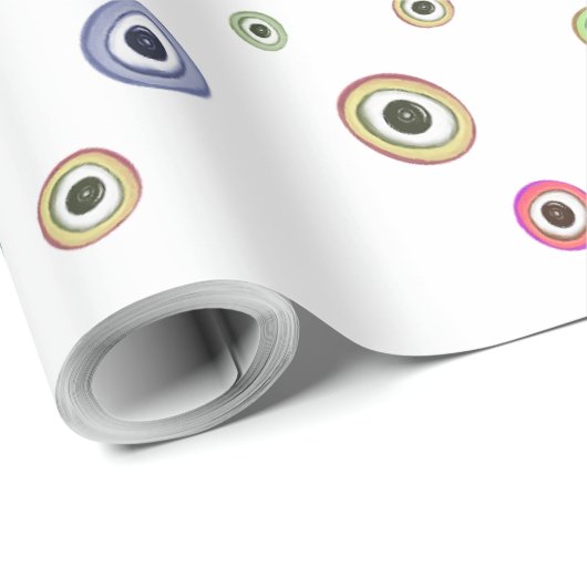 kleurrijke ogen cadeaupapier (Rol Hoek)